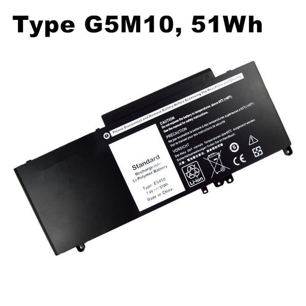 51Wh Dell Latitude E5450 E5550 E5250 Laptop Replacement Battery, Only fit bat... Carousel 2