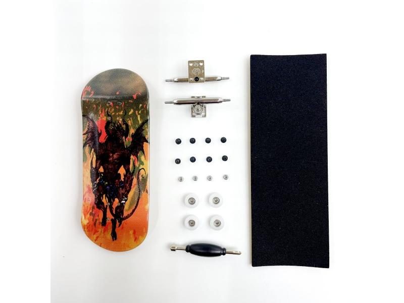 34mm Fingerboard Set Professional Wooden Deck Single Axle Truck CNC Wheels Carousel 1