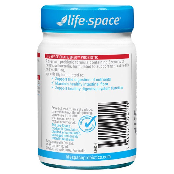 Life-Space Shape B420 Probiotic 60 Hard Capsules Carousel 2