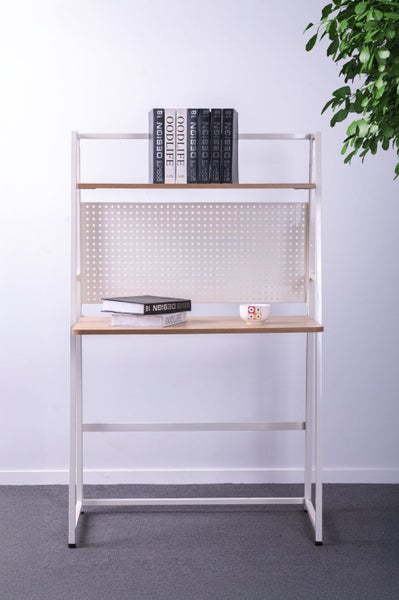 Garin desk with shelf White Frame Carousel 2