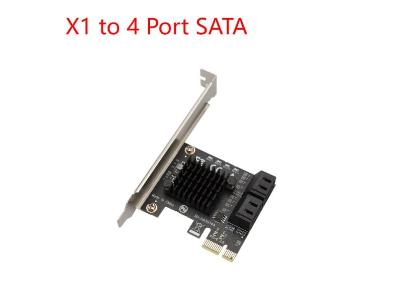 Mining 20/16/12/6 Ports SATA 6Gb To PCI Express Controller For PC Expansion Carousel 1