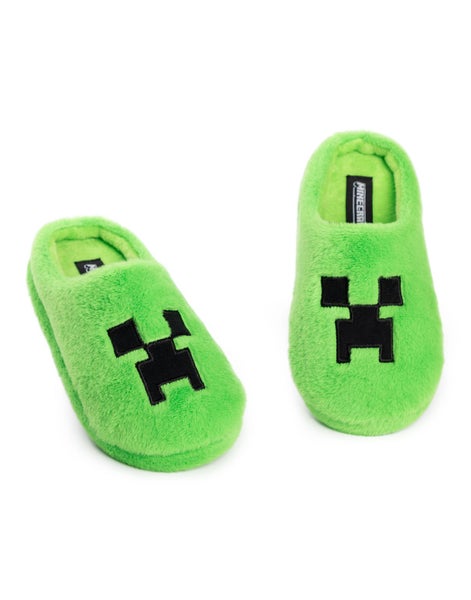 Minecraft Green Mule Slippers (Boys) Carousel 1