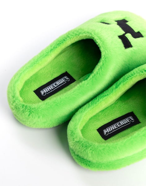 Minecraft Green Mule Slippers (Boys) Carousel 2