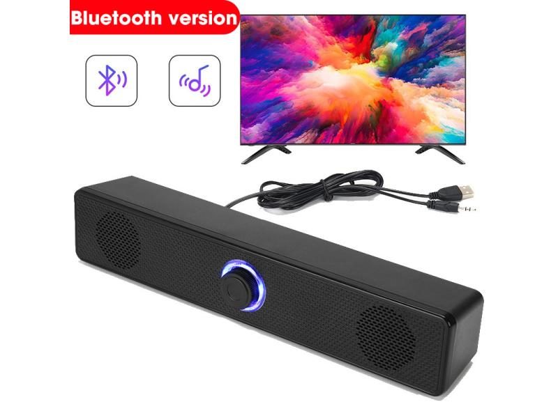 Computer Bluetooth 5.3 Speakers USB Wired Subwoofer Sound Bar For TV PC Laptop Carousel 1