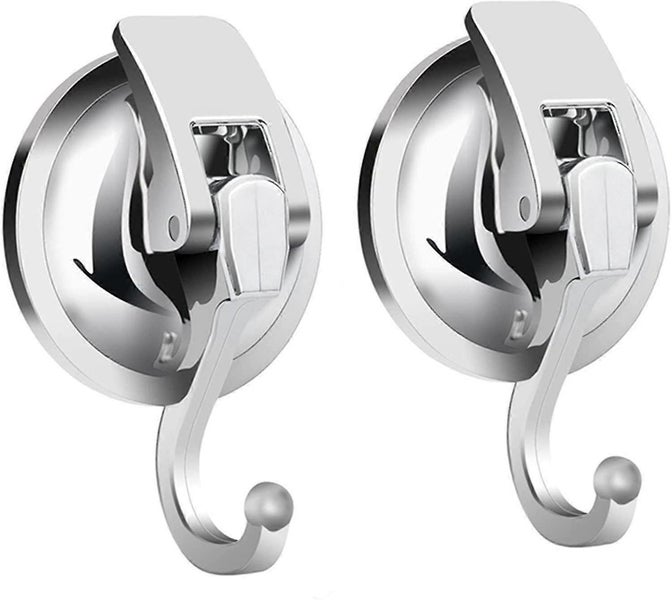 Suction Hooks 2 Packs Powerful Push And Lock Vacuum Suction Hanger Carousel 1