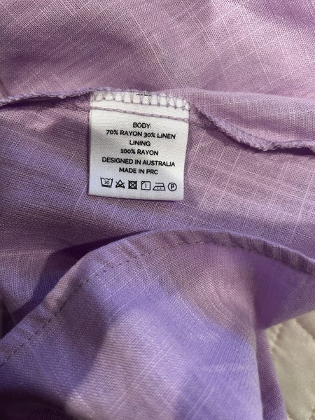 Girl and the Sun linen blend dress - size XS (8/10)62932735037954113