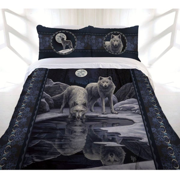 Warrior Of Winter Wolves Quilt Cover Set King Carousel 1