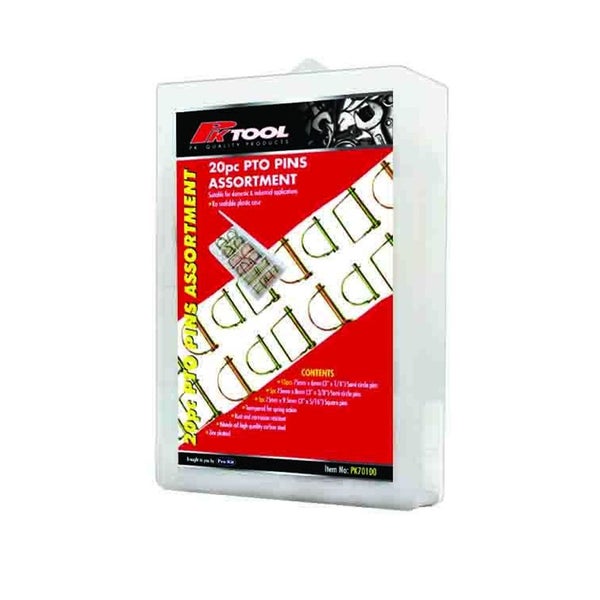 PK Tool PTO Pins 20pc 75mm (3") Carousel 2