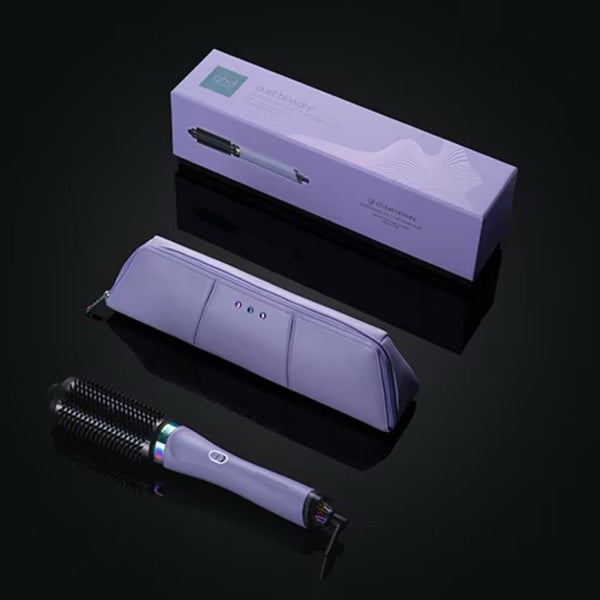NEW GHD DUET BLOWDRY HAIR DRYER BRUSH IN GALACTIC LILAC Carousel 1
