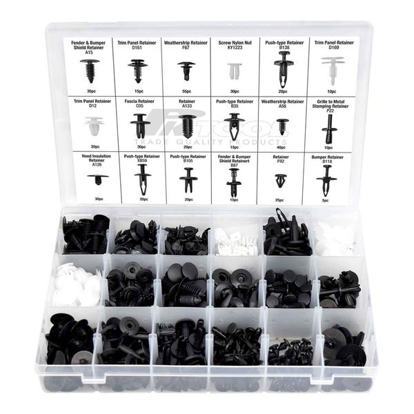 PK Tool Auto Body Trim Fastener Rivet Clip & Tool Set 447pc Carousel 1