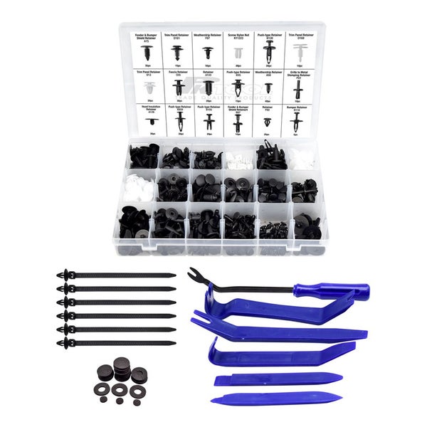 PK Tool Auto Body Trim Fastener Rivet Clip & Tool Set 447pc Carousel 2