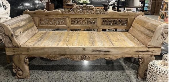 Carved Bench Seat - Day Bed Carousel 1