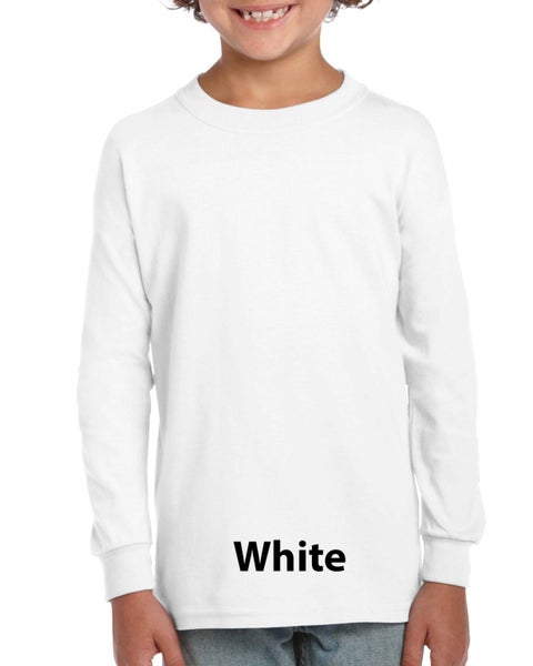Kid's Ultra Cotton Youth Long Sleeve T-Shirt, Custom T-Shirt printing (Large) Carousel 8