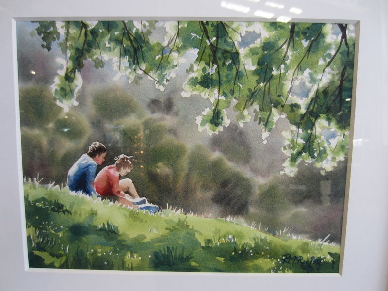 Rachel McPhee 'The Picnic', Original Watercolour - Framed Carousel 2