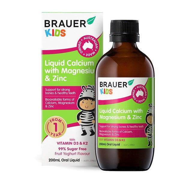 Brauer Baby & Kids Liquid Calcium with Magnesium & Zinc 200ml Carousel 2