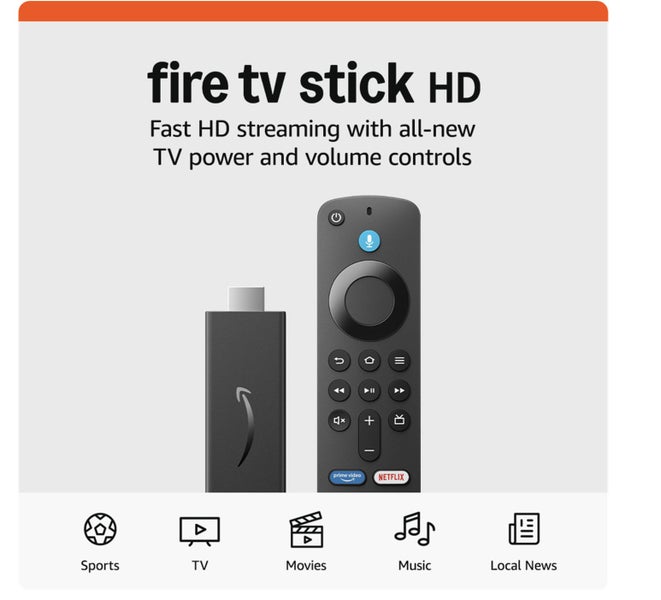 Amazon Fire TV Stick HD 2024 Streaming Device with Alexa Voice Remote NEW! Carousel 1