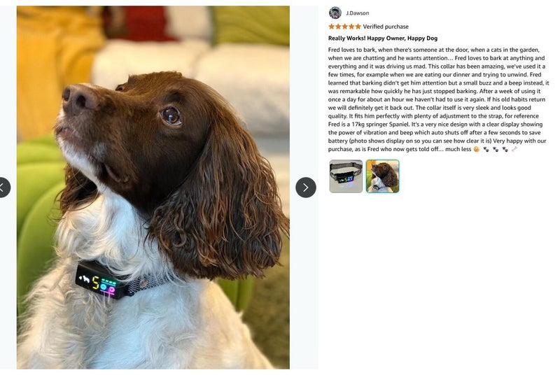 Anti Bark Dog Collar No Shock Bark Collar, Beep & Vibration for Small Dogs63839682730370111