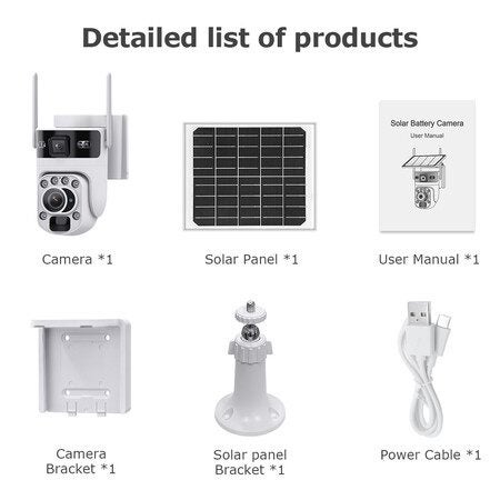 WiFi Solar Home Security Camera System Carousel 19