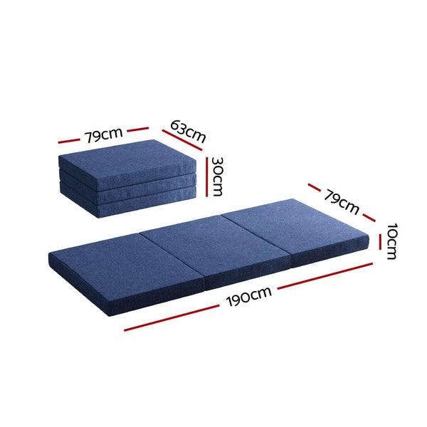 Bedding Foldable Mattress Folding Portable Bed Floor Mat Camping Single Carousel 2