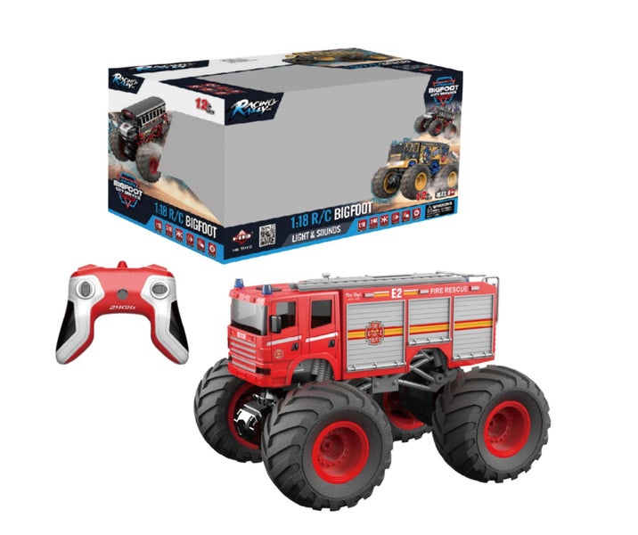 Monster Big Wheels Fire Truck Carousel 3