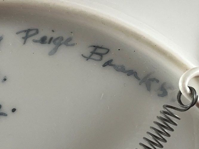 Vintage Handpainted Plate By Paige Blanks Taupo Carousel 6