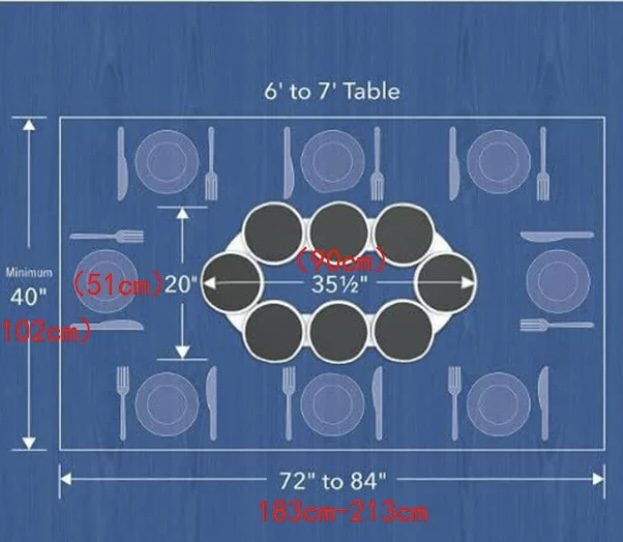 Lazy Susan Rotating Dining Table Food Turntable Plate Carousel 4