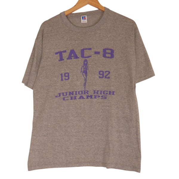 Vintage 1992 Single Stitch US High School Tee Large Carousel 1