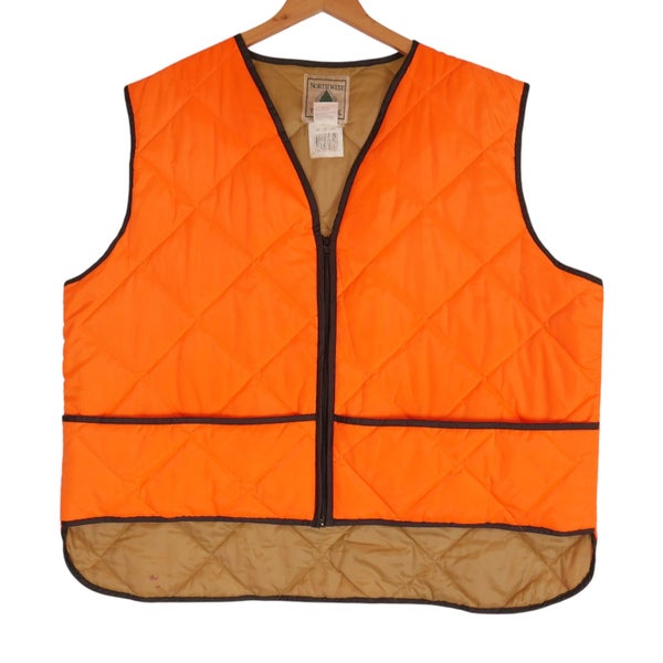 Vintage Northwest Territory Quilt Lined Hunting Vest Jacket XL Carousel 1