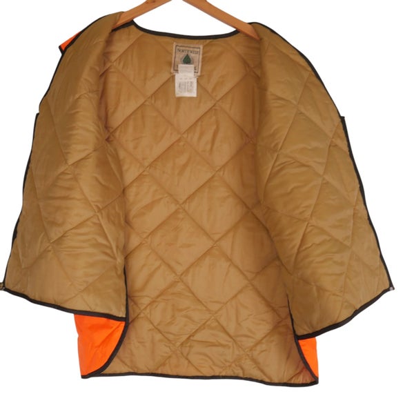 Vintage Northwest Territory Quilt Lined Hunting Vest Jacket XL Carousel 6