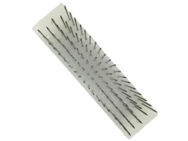 1pc 30cm White Hair Hackle 100pcs Needle For Comb Machine Weft Haaknaalden Carousel 1