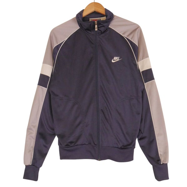 Vintage 1980s Nike Grey Tag Track Jacket Large Carousel 1
