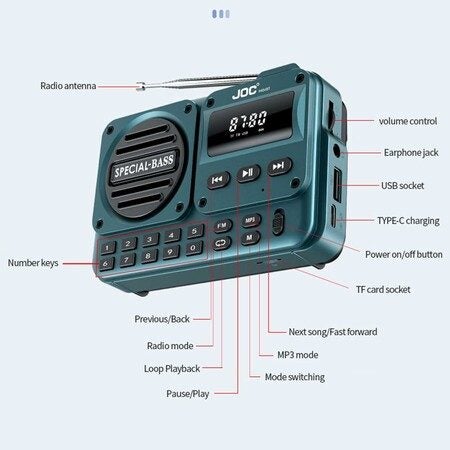 Portable Digital FM Radio Carousel 2