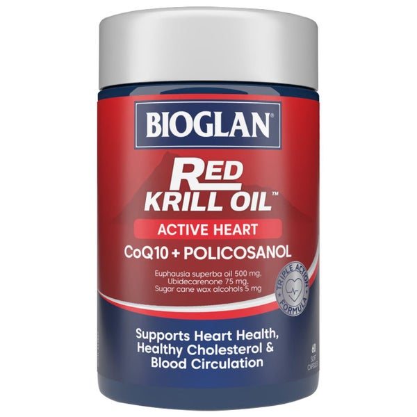Bioglan Red Krill Oil Active Heart 60 Capsules Carousel 1