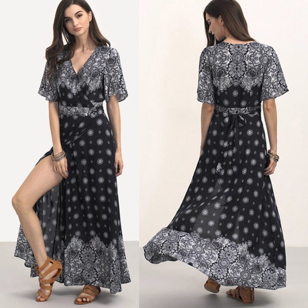 Maxi Dress Boho Summer Dresses Womens Clothing Size 18 Carousel 1