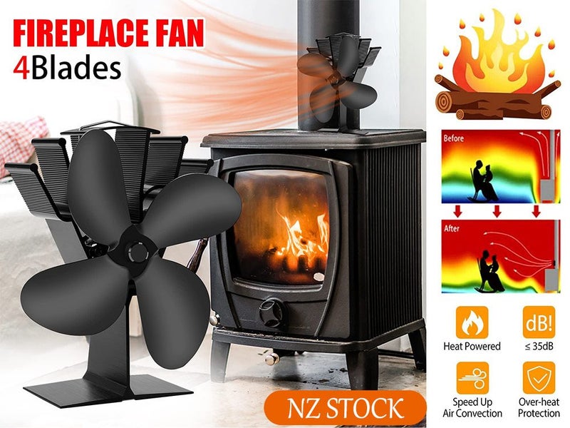 PTN NEW Heat Powered Fireplace Stove Fan Sale Sale Carousel 1