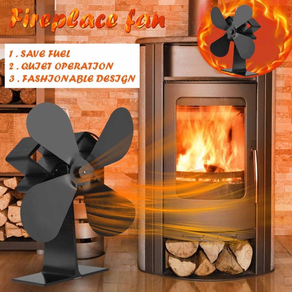 PTN NEW Heat Powered Fireplace Stove Fan Sale Sale Carousel 15