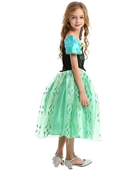 Frozen Princess Anna Dress Costumes Girls Dress Up Costume 5-6 yrs Carousel 2