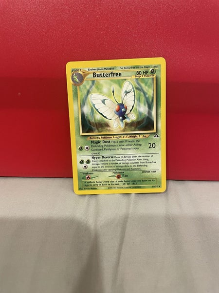 Butterfree Neo Discovery Pokémon Card 19/75 Carousel 1
