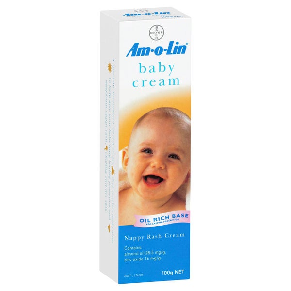 Amolin Nappy Rash Baby Cream 100g Carousel 1