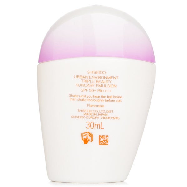 Shiseido Urban Environment Triple Beauty Suncare Emulsion SPF 50+ 30ml Carousel 3