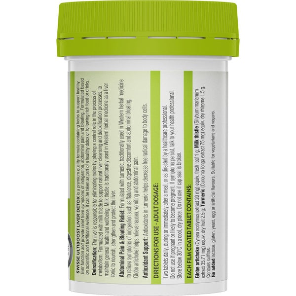 Swisse Ultiboost Liver Detox 60 Tablets Carousel 2