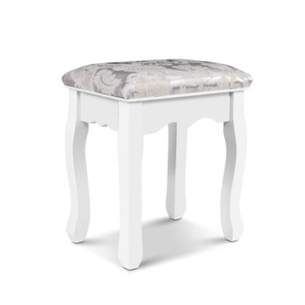 Dressing Table Stool Bedroom White Make Up Chair Fabric Furniture Carousel 1
