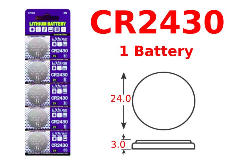 CR2430 Battery - 1 Battery Carousel 1
