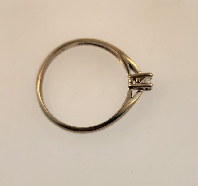 White Gold & Diamond Solitaire Ring Carousel 2