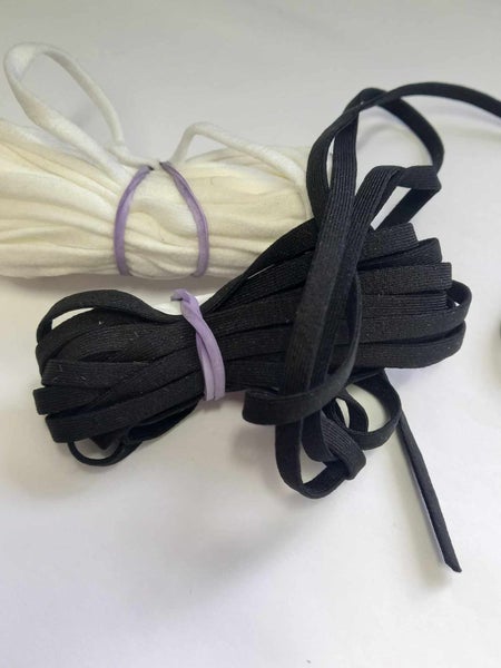 SOFT LYCRA BLACK OR WHITE, 3MM OR 6MM ELASTIC, BRAND NEW, $1 PER METRE Carousel 1