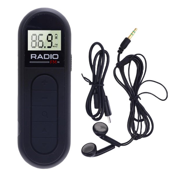 rechargeable small fm radio Portable FM Radio LCD Display Rechargeable Small Carousel 8