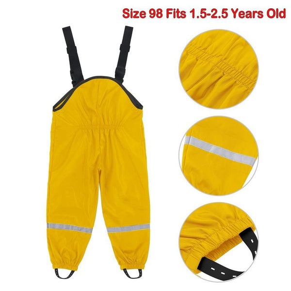 Kids Waterproof Overalls Pants Carousel 1
