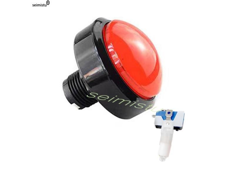 Arcade Button LED Light Lamp 60MM Big Round Arcade Video Game Player Push Carousel 1