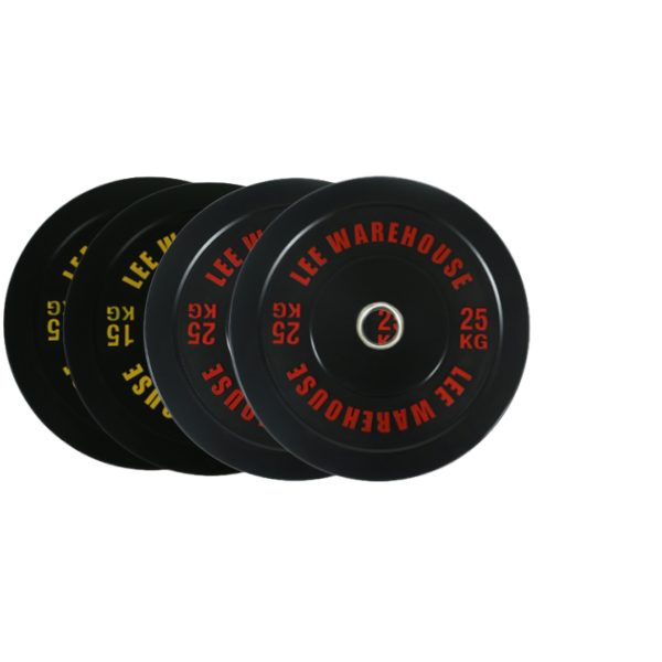 Weights Set Bumper Plates 80kg with 7FT 700lbs Barbell Carousel 2