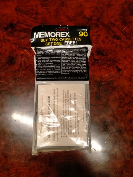 Memorax Cassette 90 Minutes NEW Carousel 2